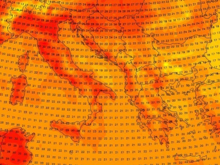 Prvi vročinski val nad Balkanom. FOTO: Severe Weather