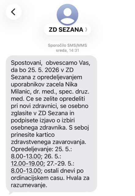 ZD Sežana opredeljevanje pri dr Milanič, vir: Maša K. (FB: Mesto Sežana / La città di Sesana / Sežana City)