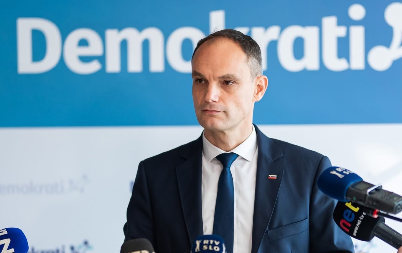Foto: Anže Logar (Demokrati) Vir: Facebook