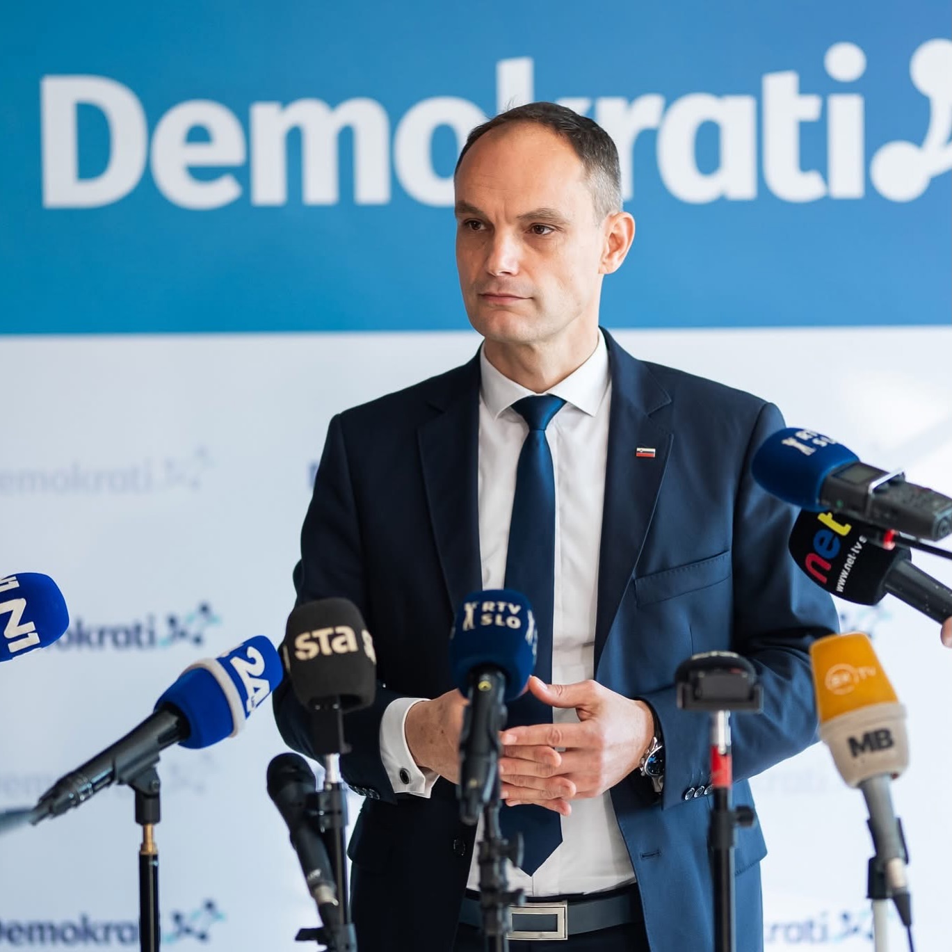 Foto: Anže Logar (Demokrati) Vir: Facebook