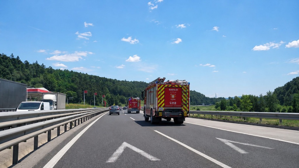 Gasilci hiteli proti Ivančni Gorici, bralka poslala fotografije s terena (foto/video)