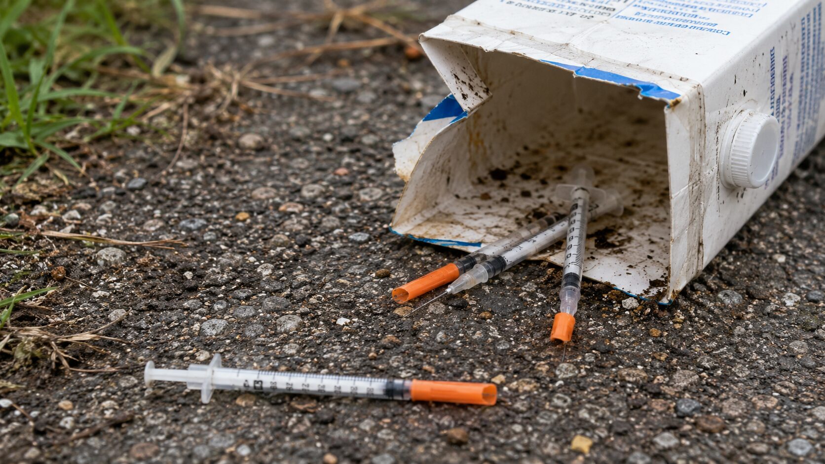 Oče in sin se na sprehodu zbodla z odvrženimi iglami, končala sta na infekcijski kliniki