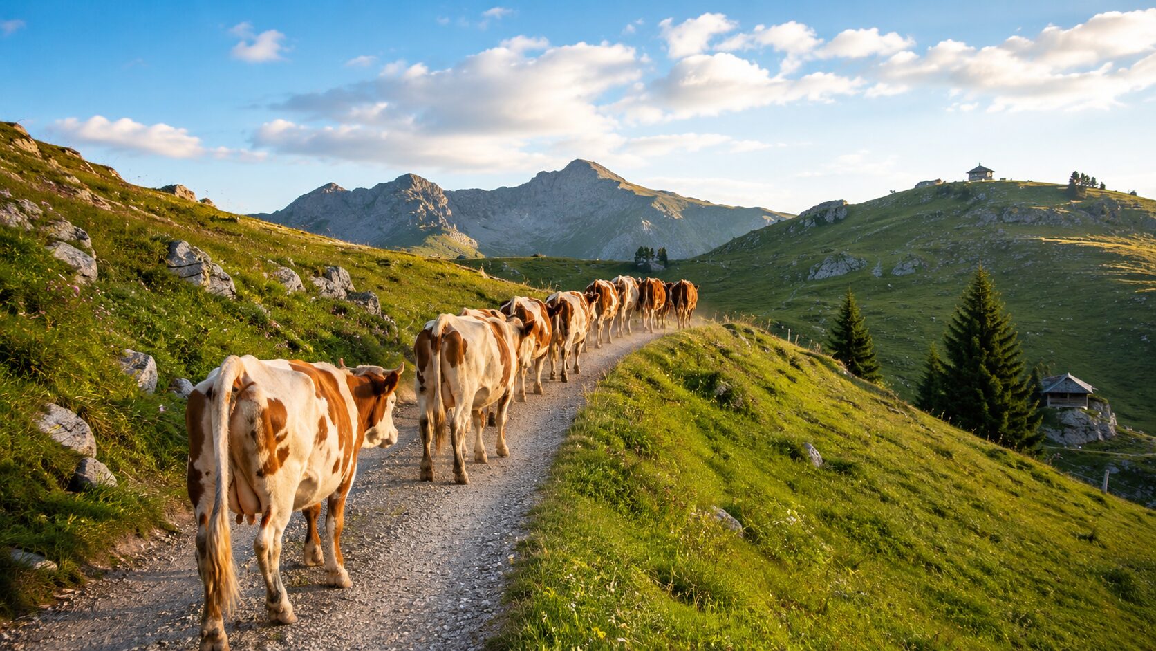 Velika planina je spet zaživela! Pastirji in krav’ce so nazaj