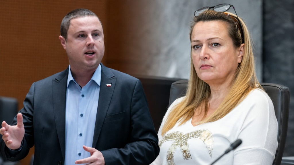V parlamentu počilo med Mahničem in Grgurevičevo: »Hodite na odbore, provocirate, nagajate in težite vsakemu! obnašate se kot najhujša huliganka!« (VIDEO)