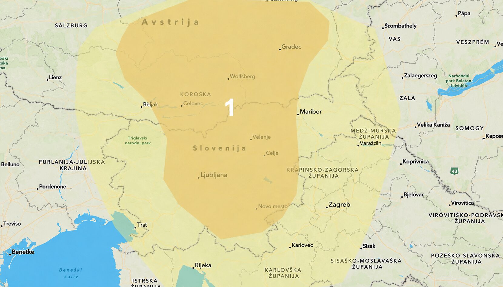 Meteorologi znova svarijo pred burnim večerom: grozijo nalivi, strele in močan veter - še posebaj na udaru bo ta konec Slovenije (FOTO)