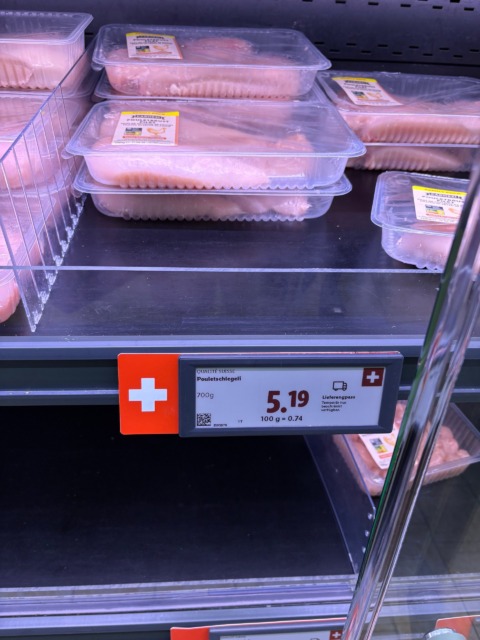 Pakirano mesto v trgovini Lidl v Švici Vir: X