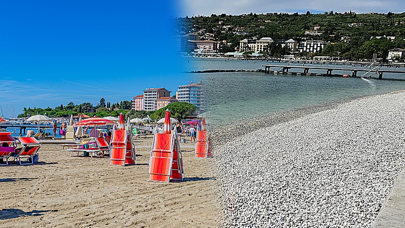 Znamenite mivkaste podobe Portoroža ni več: plaža dobila povsem nov obraz - vam je nov izgled všeč? (VIDEO)