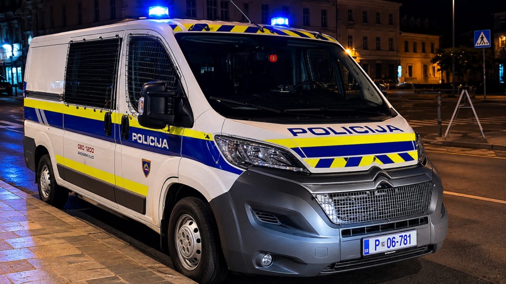 Kamnik pretresla tragedija: ob prihodu policistov naj bi skočil iz četrtega nadstropja, poškodb ni preživel