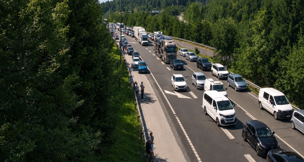 Vozniki, pozor! Na dolenjski avtocesti pri Smarju-Sap popolna zapora zaradi posebne policijske intervencije