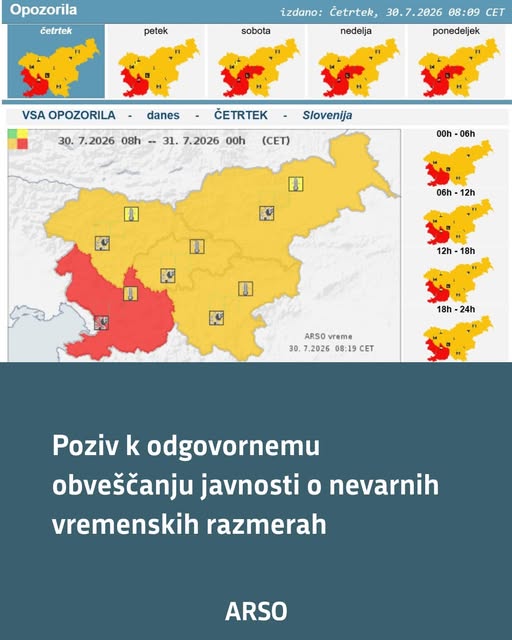Konec ljubiteljskih vremenskih opozoril na spletu in Facebooku? ARSO potegnil jasno črto, možne so tudi globe