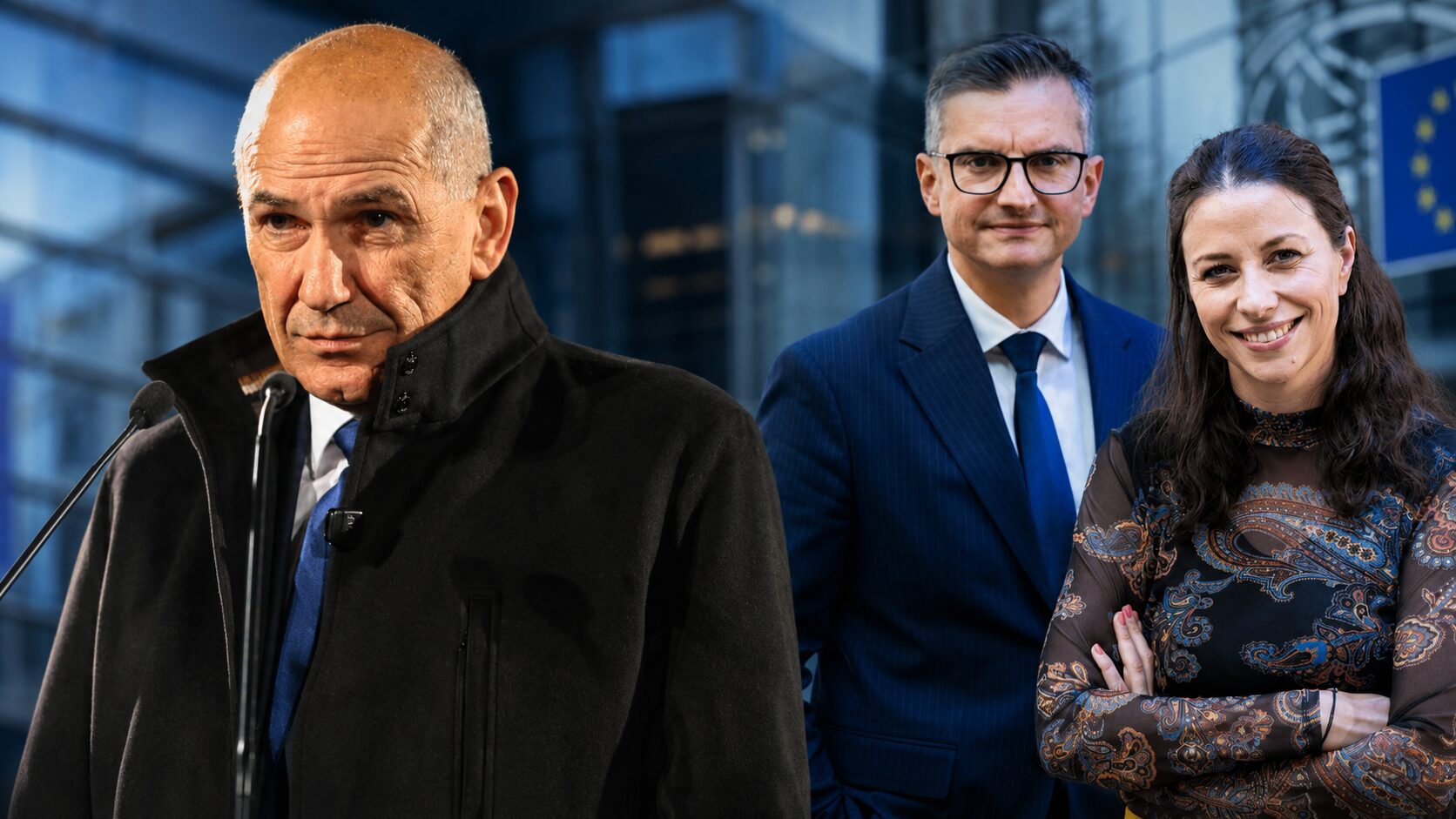 Kaj se gredo naši politiki v Bruslju? Namesto da bi zastopali Slovenijo, obračunavajo drug z drugim: "Izključite tudi Janšo, ne samo Grimsa"