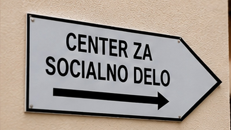 Usmerjevalna tabla za center za socialno delo.