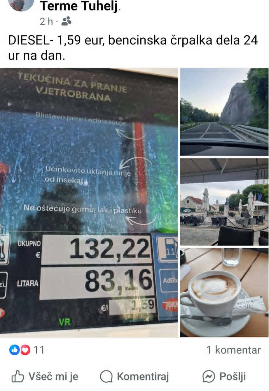 Ta objava se kar širi po Facebooku: cena dizla tik čez mejo presenetila Slovence (FOTO)