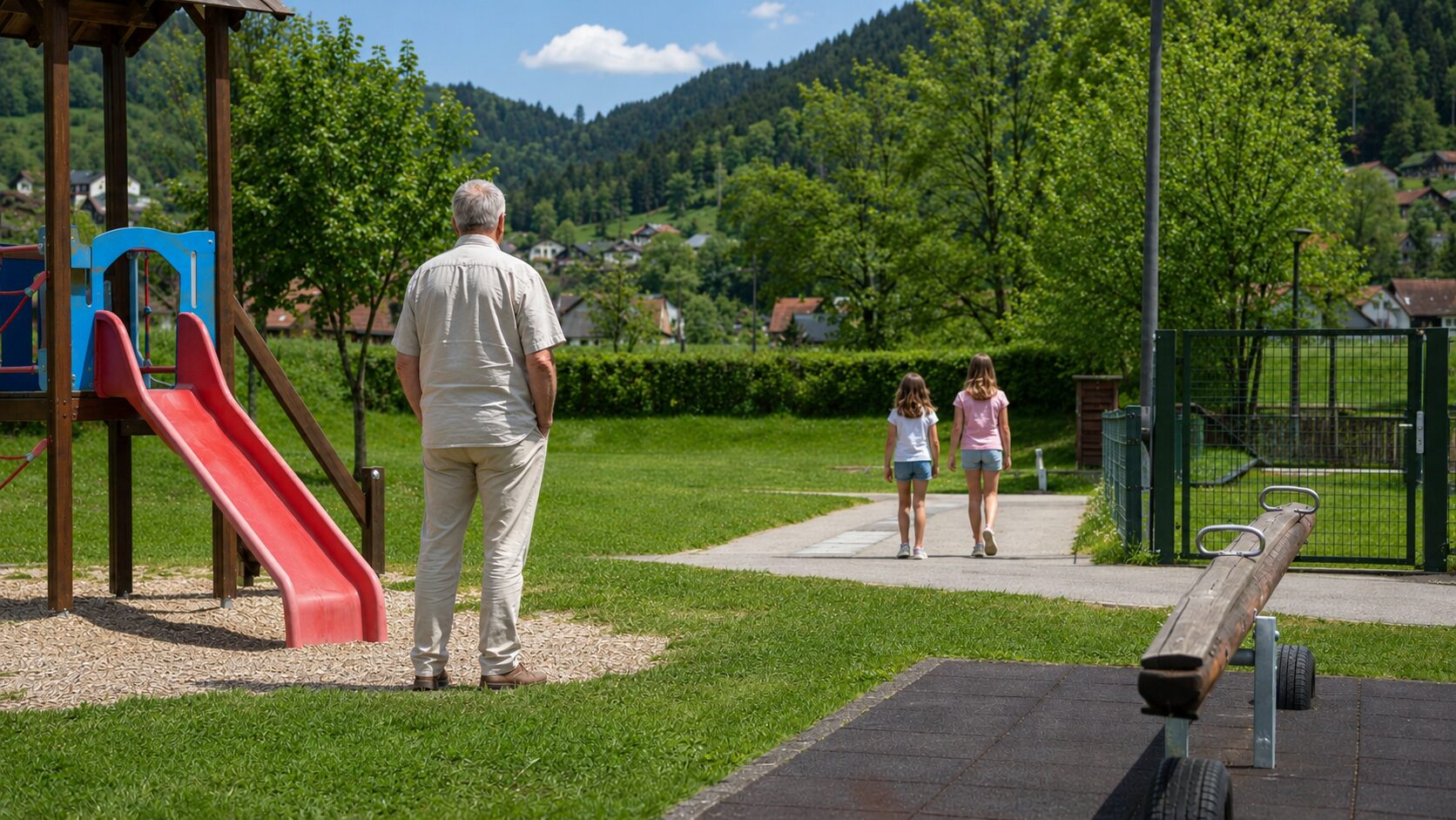 Starejši moški naj bi na igrišču v okolici Mute neprimerno ogovarjal 9- in 12-letnico, očividka dogodek opisala na Facebooku