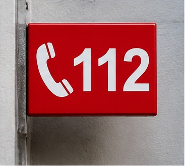 Znak za klic na številko 112 ob hudih znakih dehidracije