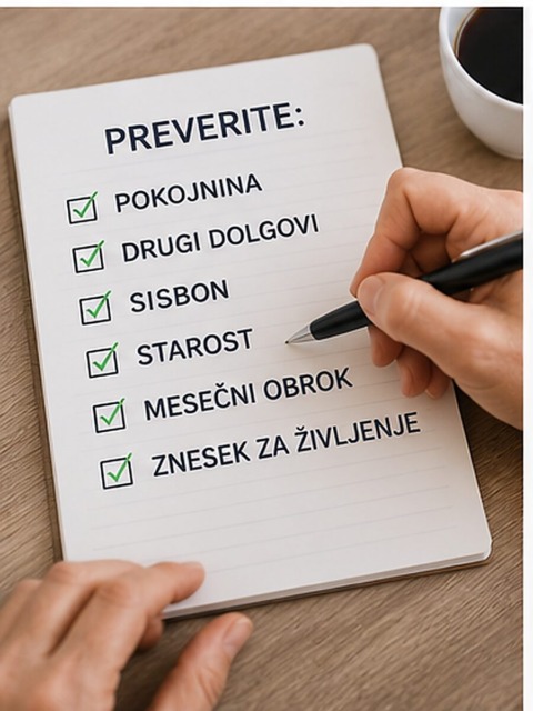Seznam pogojev, ki jih banka preveri pri odobritvi kredita za upokojence.