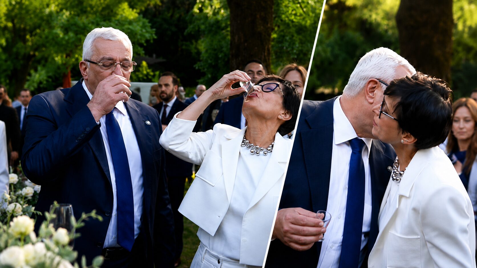 Fotografije Marte Kos in predsednika črnogorskega parlamenta razburile javnost: Diplomacija ali zabava brez meja?