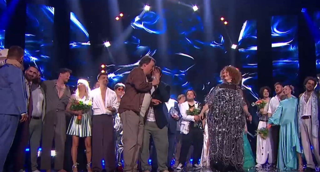 Zmagovalca Melodij morja in sonca Mef in Marina Martensson.