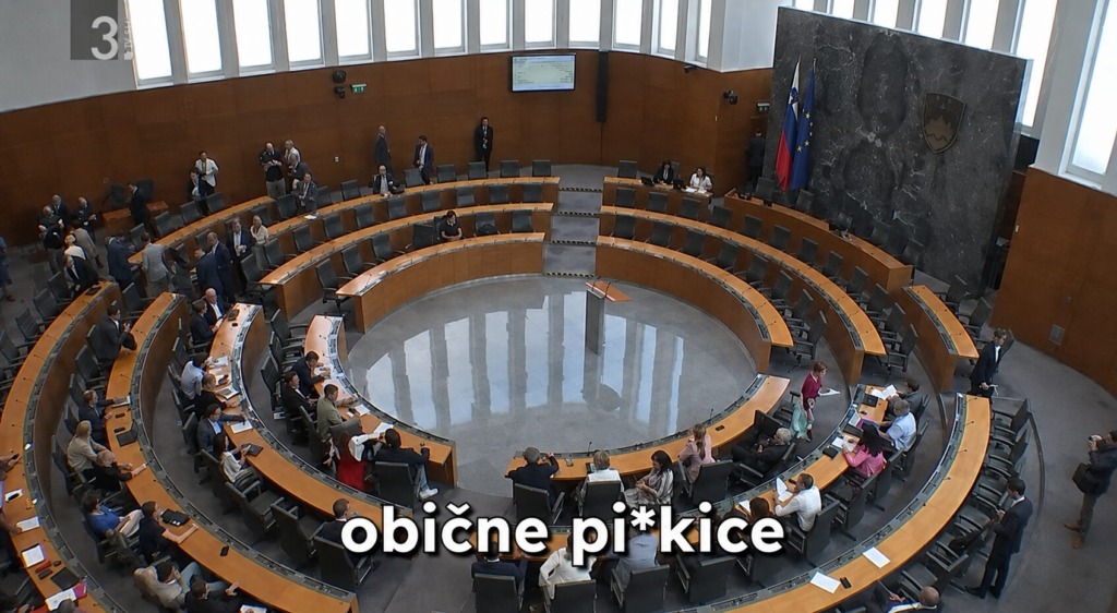 »Pi*kice so tu, obične pi*kice« To so besede, ki so odmevale po parlamentu, ker je poslanec pozabil izključit mikrofon - komu so bile namenjene? (VIDEO)