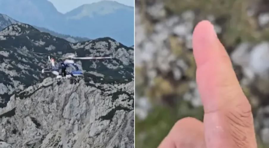 Hrvaškega planinca pičila kača na Ojstrici.
