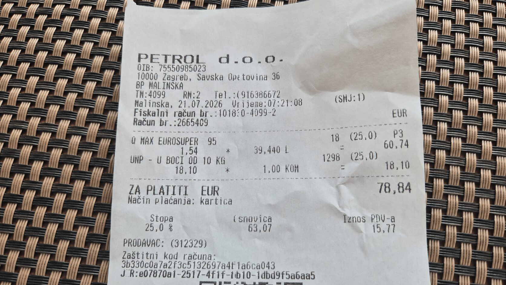 Slovenec pokazal račun s Hrvaške, razlika v ceni je neverjetna (foto)