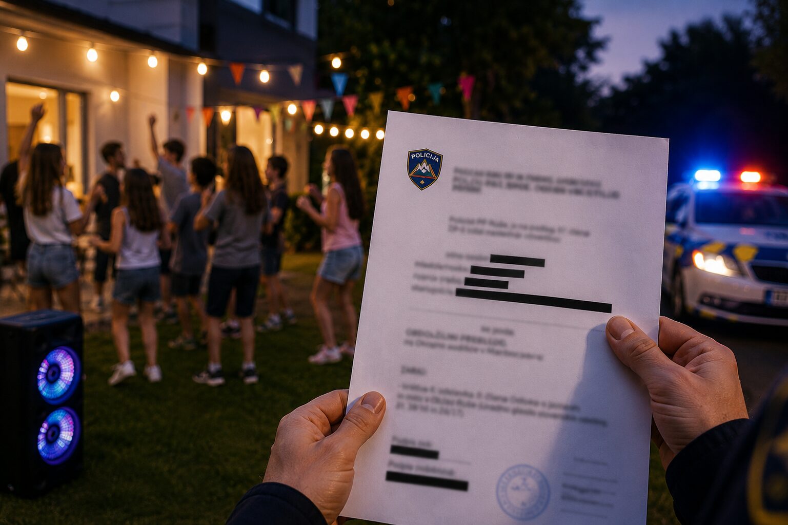Zaradi zabave ob koncu šole starši mladoletnice prejeli policijski poziv: Ob 20. uri je bila glasba preglasna - starši so ogorčeni: "Kam smo prišli!?"