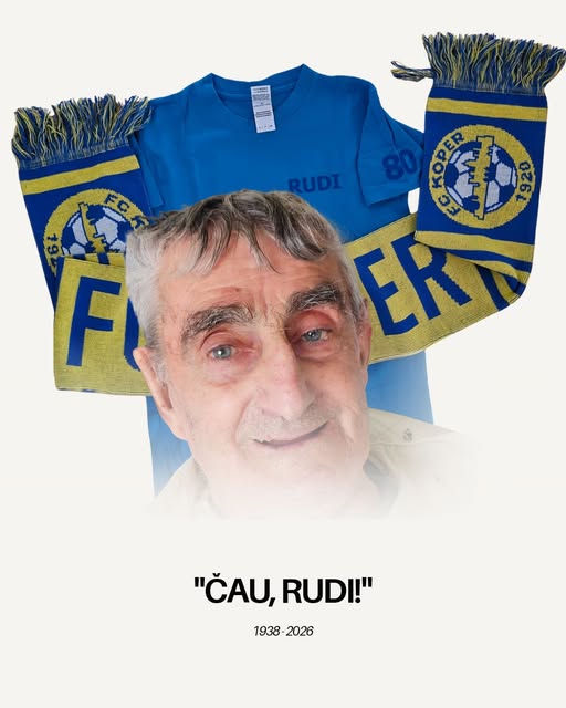 Žalost v slovenskem nogometu: »Čau, Rudi! Hvala iz srca za vse!«