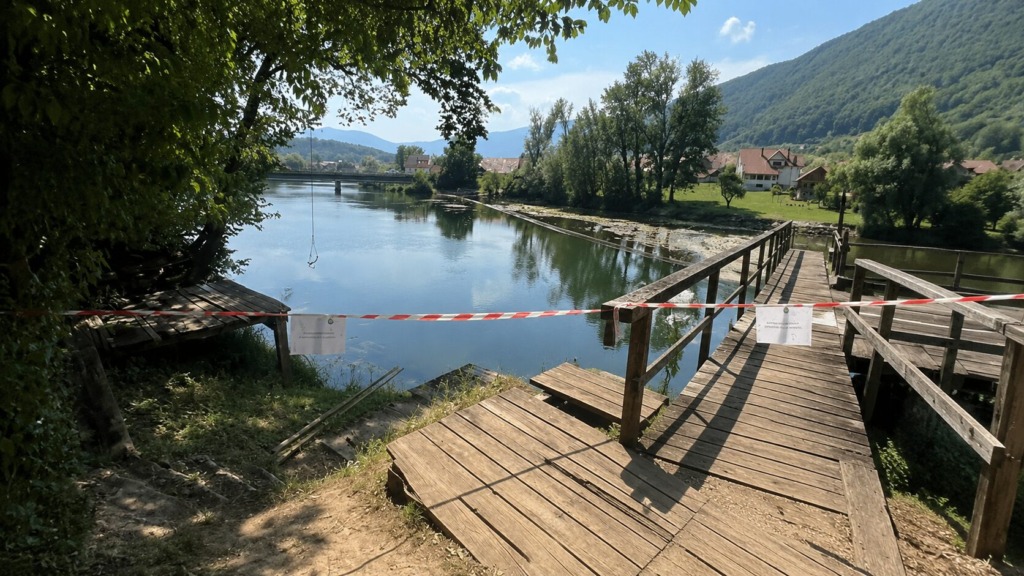 Med domačini je zavrelo: občina zaprla priljubljeno kopališče ob Krki ravno ob začetku počitnic (FOTO)
