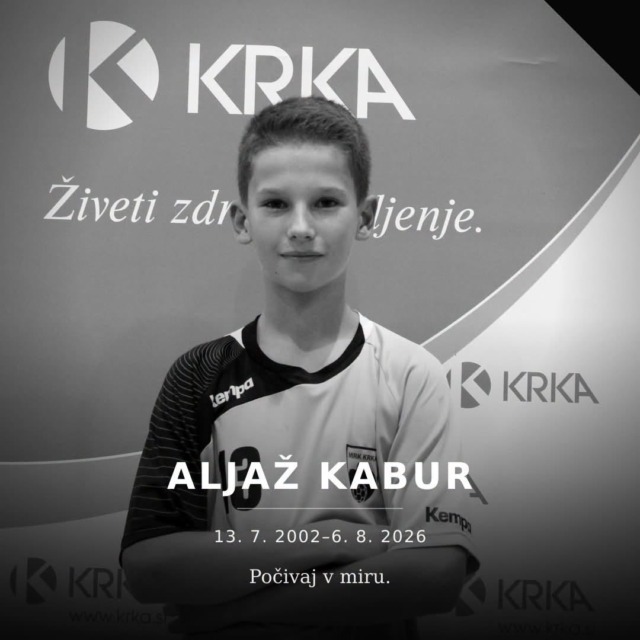Rokometno Novo mesto žaluje: v 25. letu umrl Aljaž Kabur