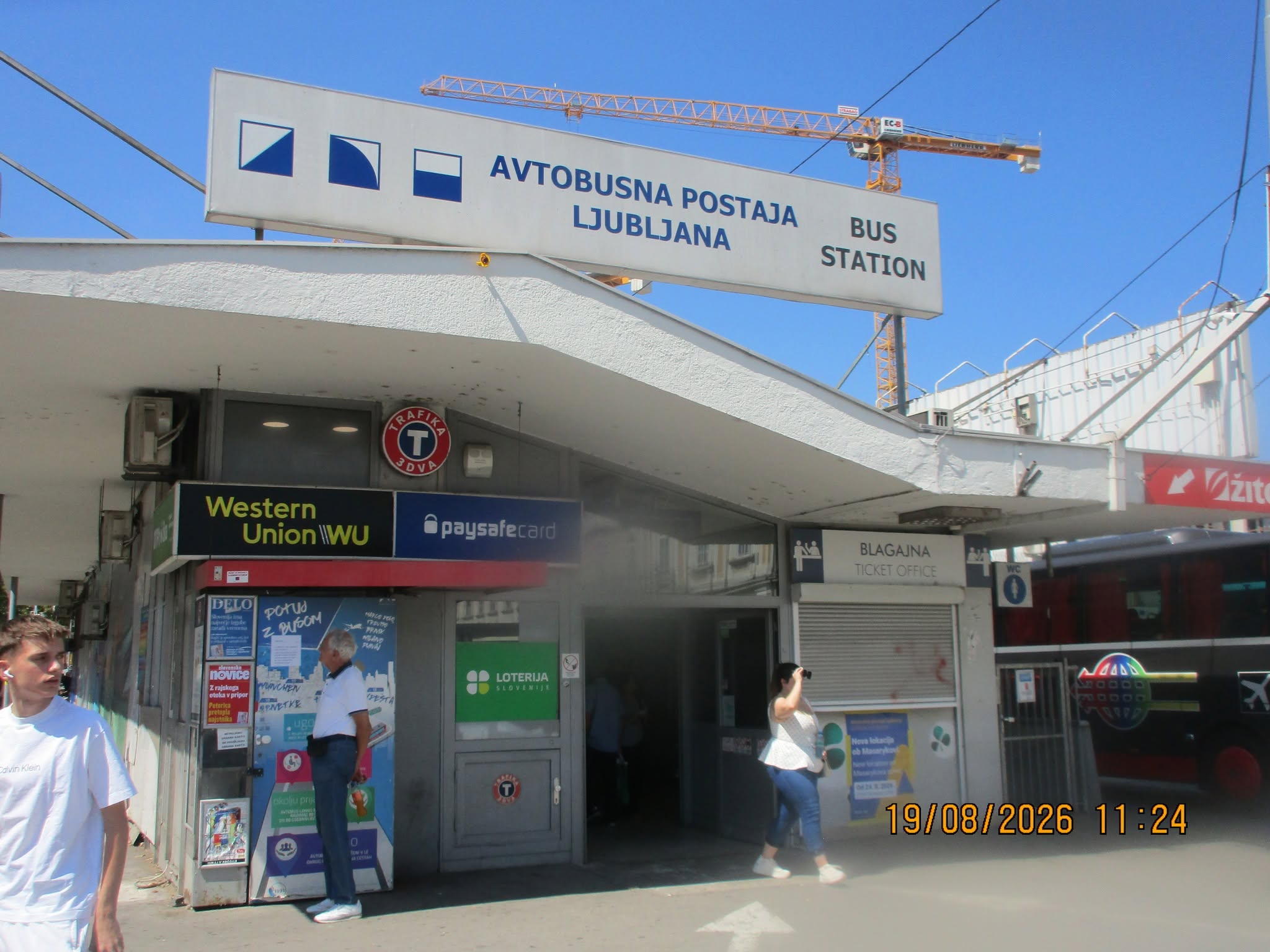 Avtobusna postaja Ljubljana je na Trgu OF vir: Facebook / Lepote Slovenije (Darko Kos)