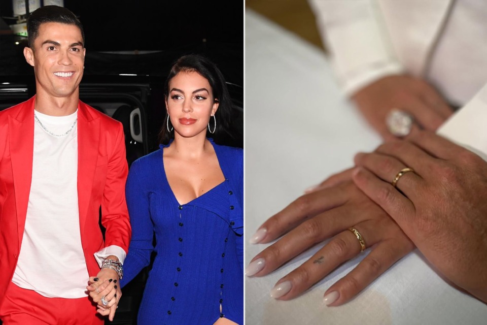 Cristiano Ronaldo in Georgina Rodríguez sta se poročila! Intimnega obreda se je udeležilo njunih pet otrok