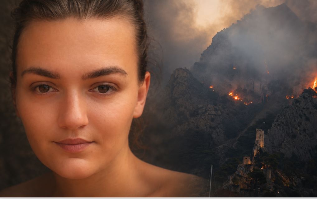 Umrla Dragana, požar v Omišu.