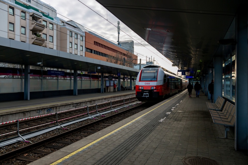 Dunaj izlet, potovanje z vlakom