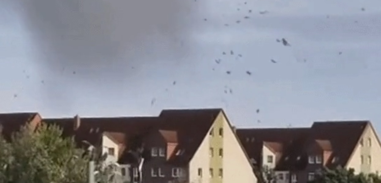 Tornado v Nemčiji.