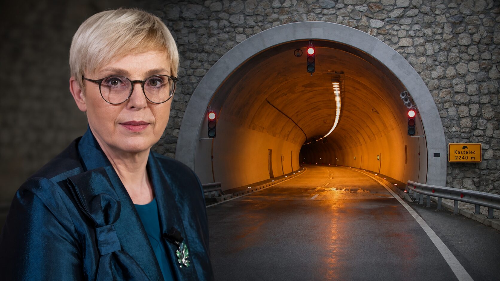 Nesreča v predoru Kastelec odprla novo vprašanje: Kdo je bila oseba ob predsednici in zakaj kabinet ne pojasni njenega statusa?