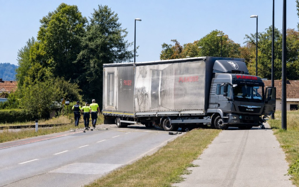 Med včerajšnjo nesrečo na Zaloški je največ pozornosti požela mlada policistka: »Šest ur je stala na žgočem soncu, a ostala prijazna«
