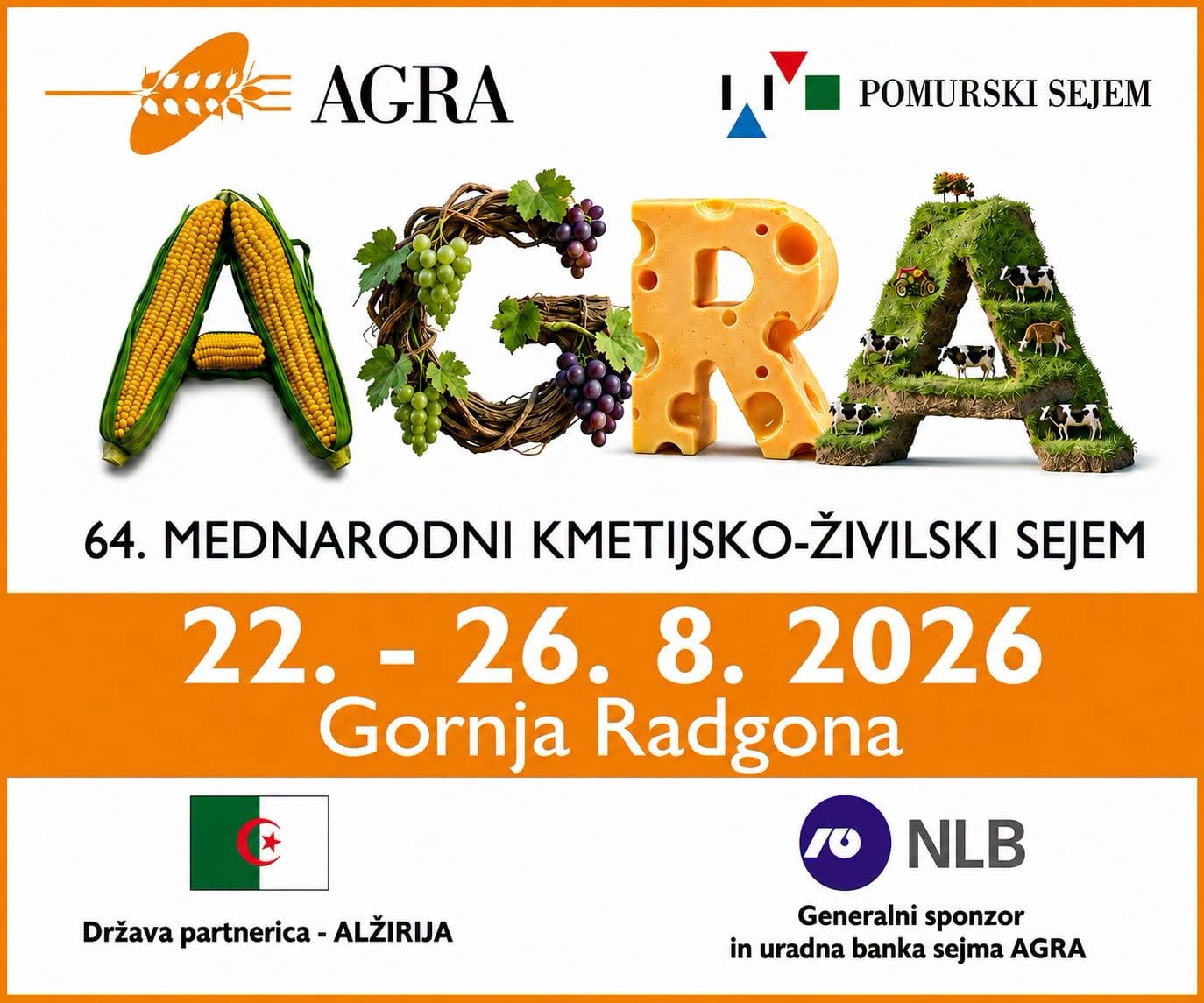 Vabljeni na sejem AGRA 2026, praznik sodelovanja, tradicije in prihodnosti! 