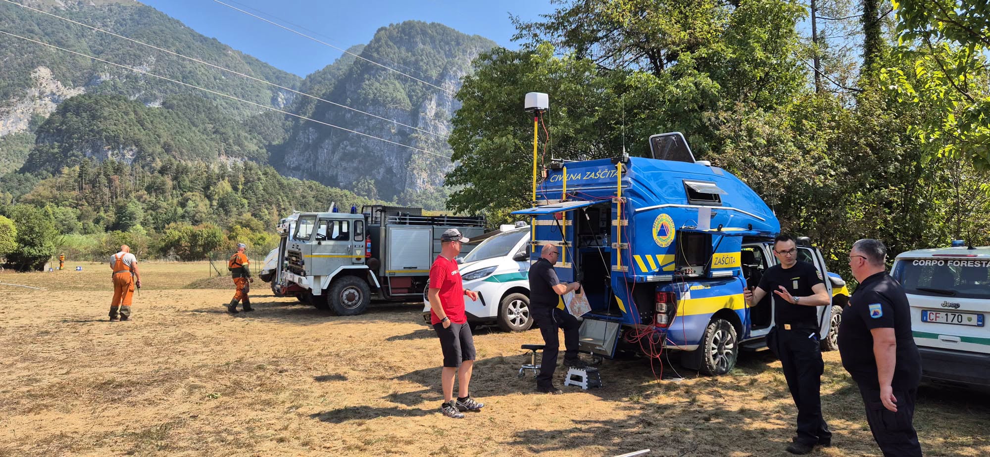 Po štirih napornih dneh v Italiji se slovenske posadke vračajo domov