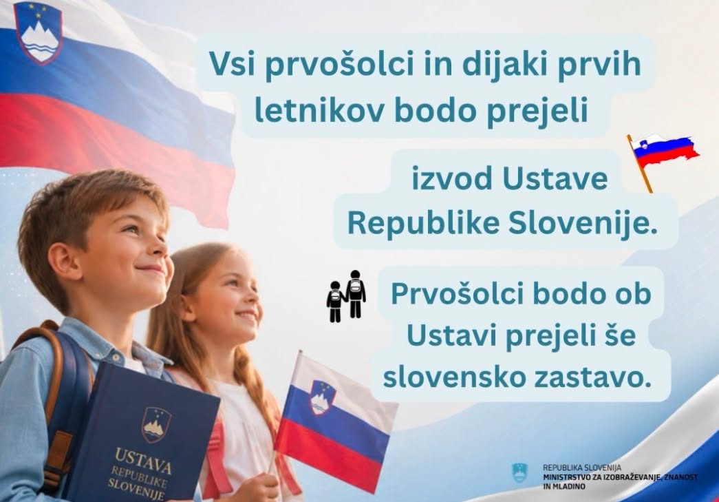 Minister jim bo dal ustavo, slovenski učitelj svetuje ministru: "Smiselnejše bi bilo, da bi namesto prvošolcev dobili ustavo sedmošolci!"