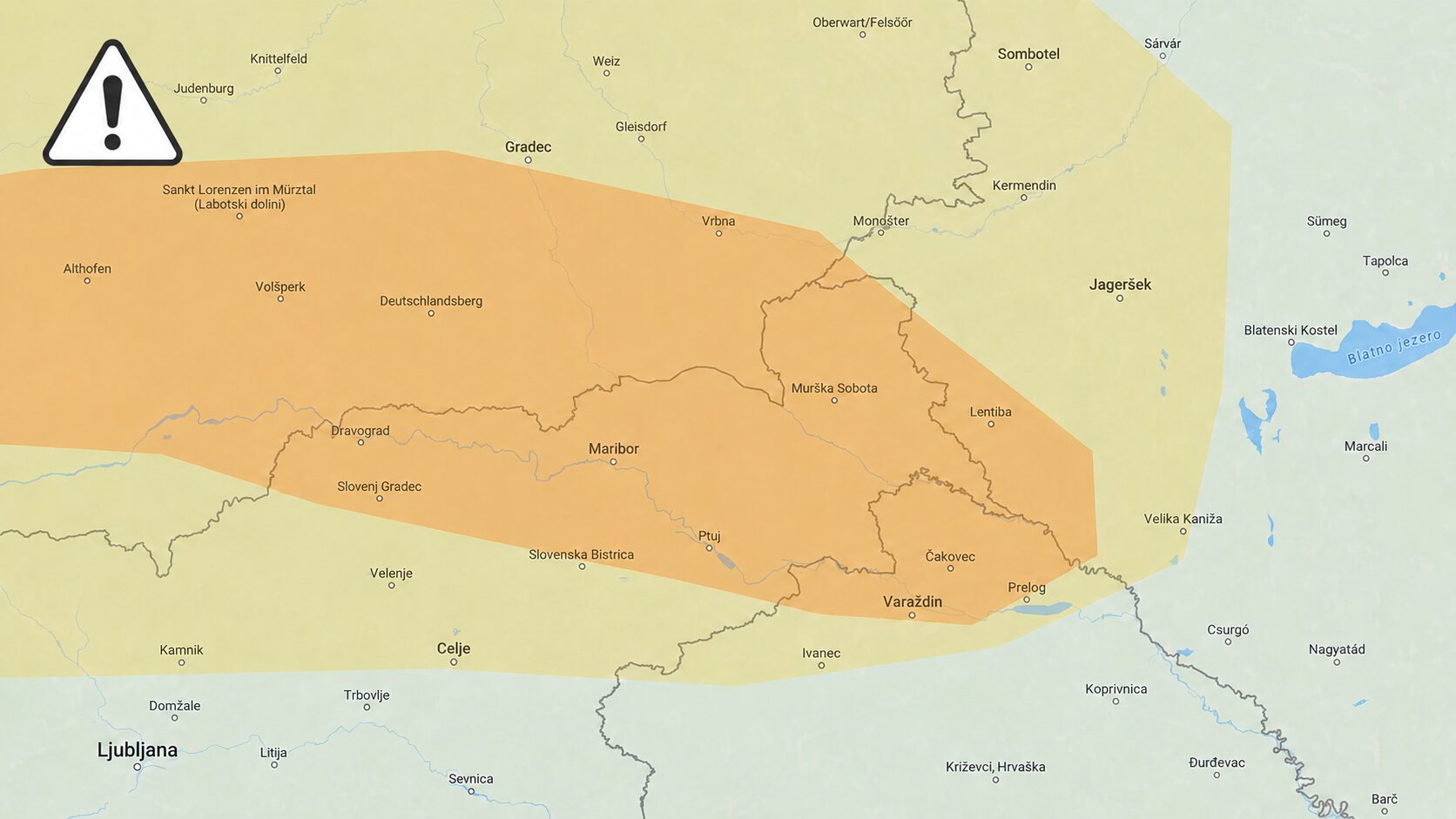 Pozor, zvečer možna močna nevihta s točo, na udaru ta del Slovenije