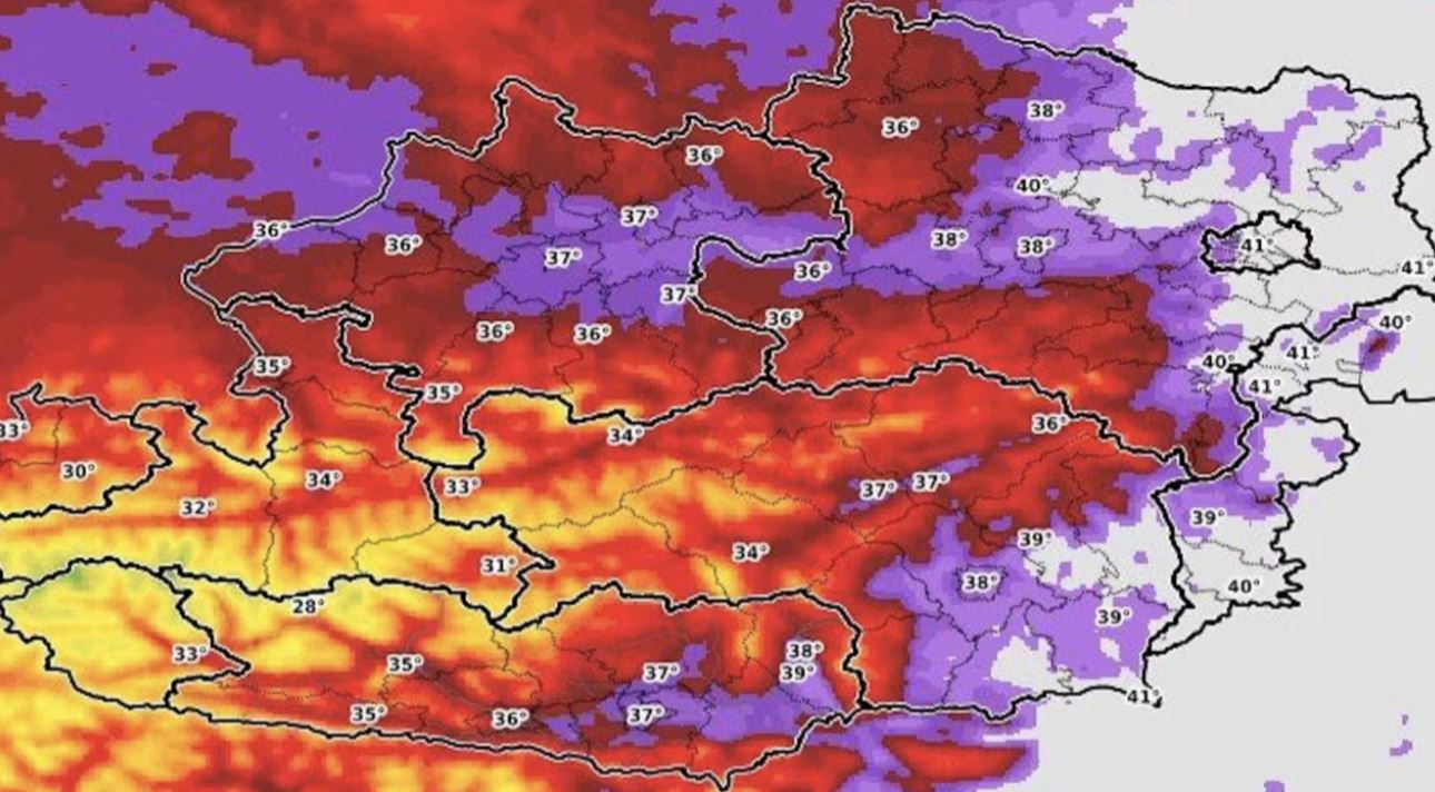 Vremenska prognoza v Avstriji.