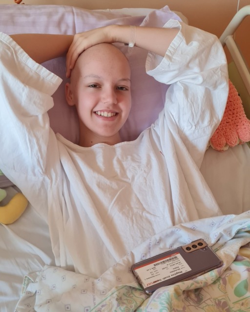 Ana med zdravljenjem možganskega raka