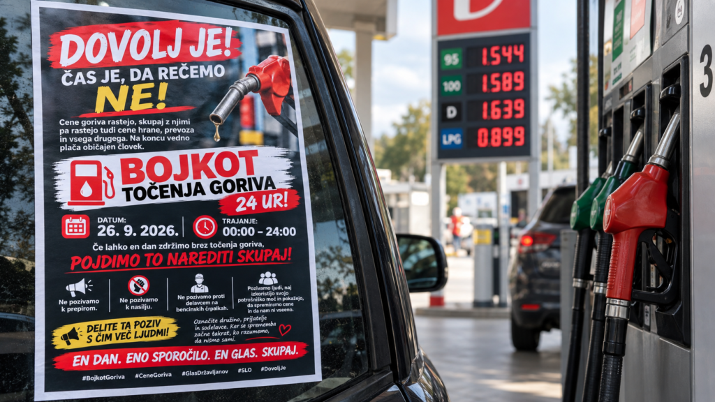 »V soboto ne tankajte!« Po rekordni ceni dizla se po Sloveniji širi poziv k uporu - bodo v soboto črpalke samevale?