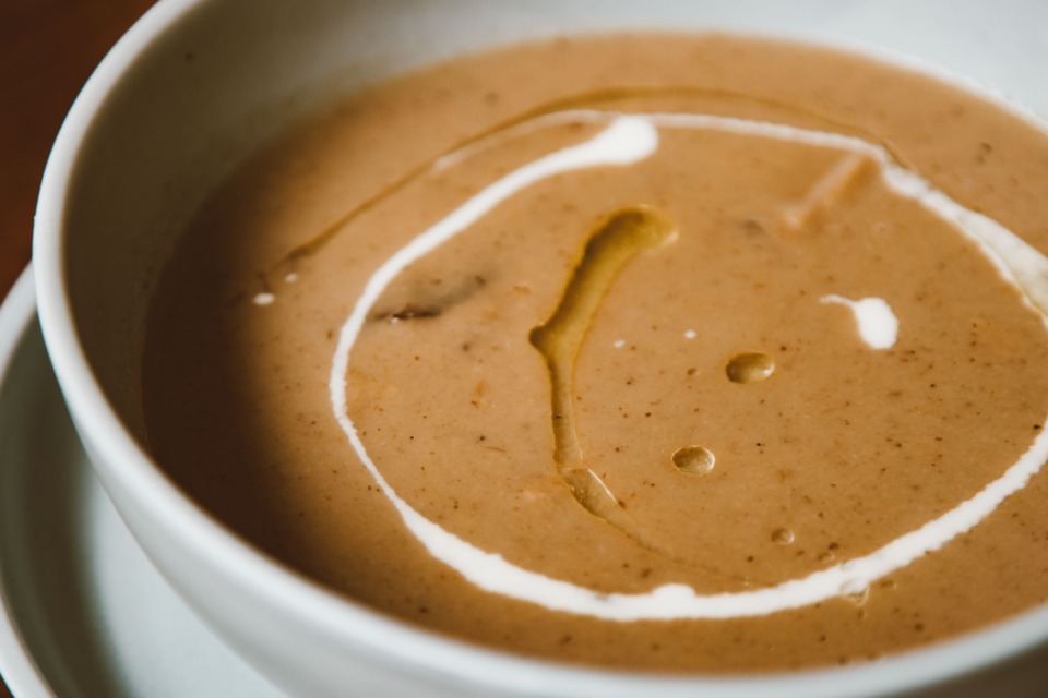 Gobova juha recept z veliko smetane