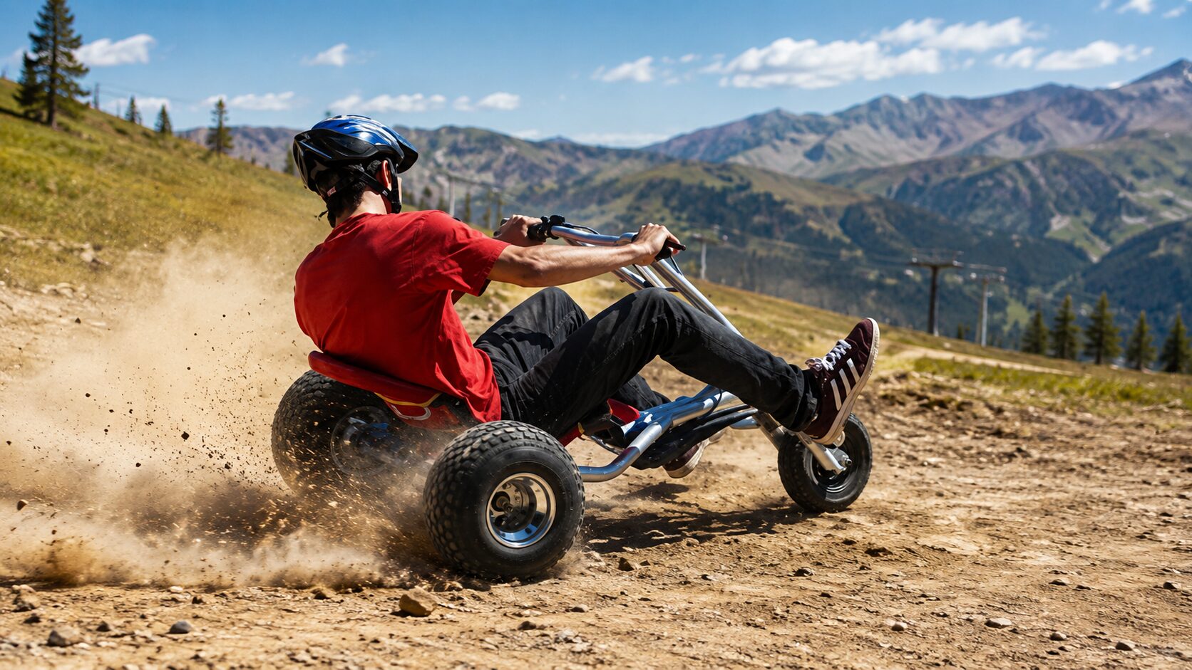 Na Krvavcu je šlo hudo narobe: mladenič z gokartom zletel s steze in trčil v drevo - posredovati je moral helikopter