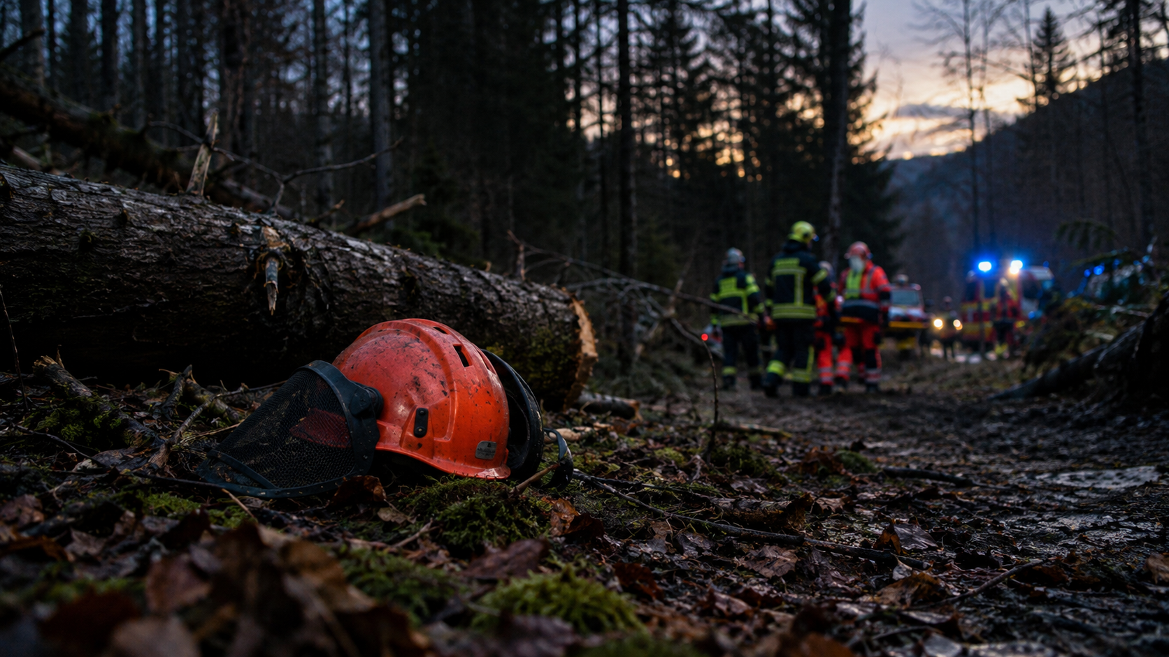 Huda nesreča v gozdu: dva človeka huje poškodovana, med reševanjem jo je skupila še gasilka