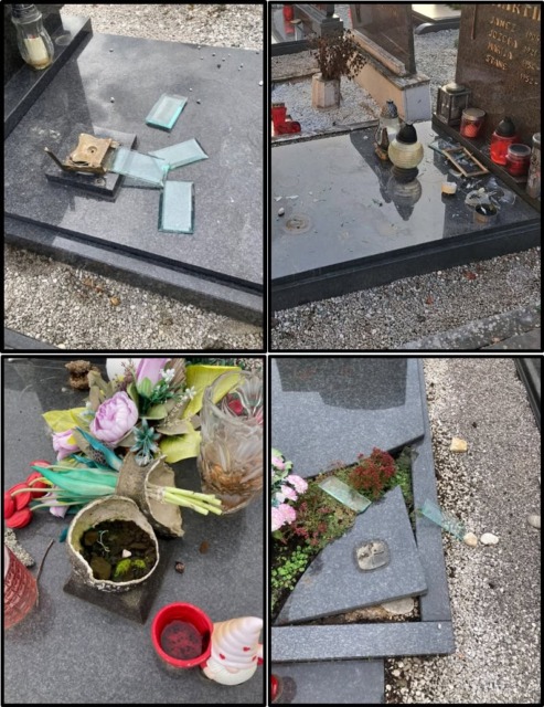 Po oskrunjenju okoli 150 grobov policija našla ukradene predmete! Ne boste verjeli, kje so bili. V Šentjerneju kažejo s prstom