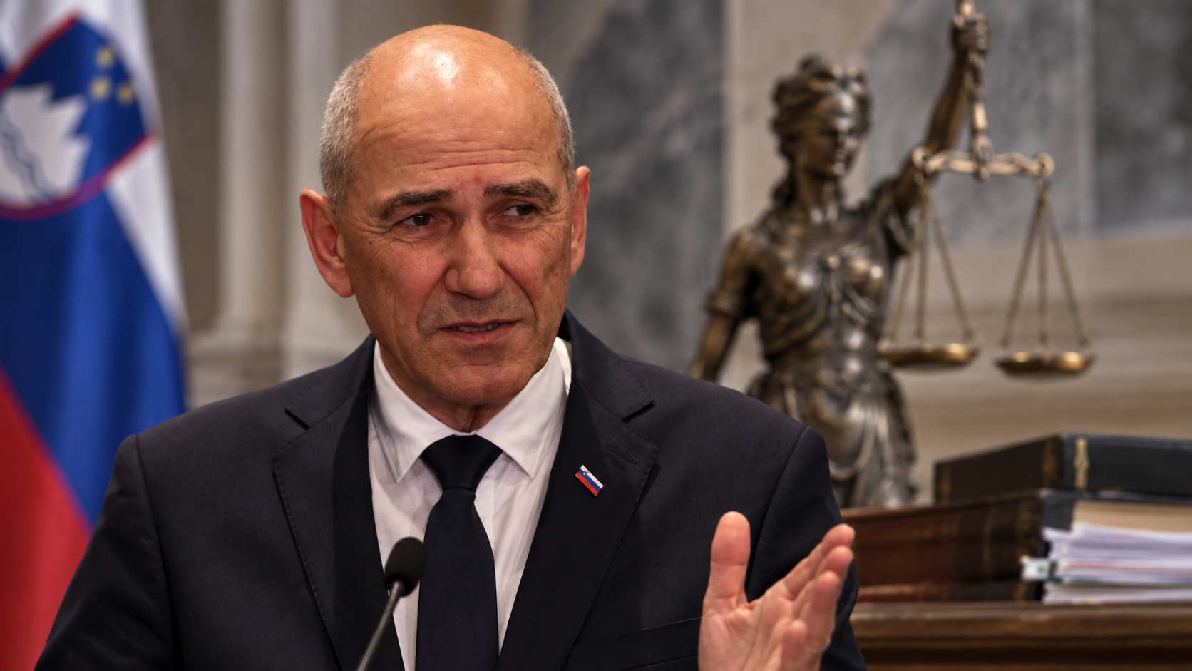 Slovensko sodstvo med najslabšimi pri korupcijskih zadevah, Janša: »Beseda leta 2027 bo reforma pravosodja«