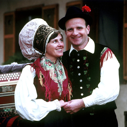 Lojze Slak z ženo Ivanko