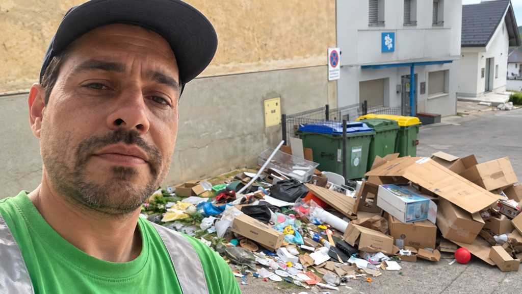 Smetar iz Novega mesta pokazal prizor, ob katerem je ostal brez besed: »Tole je noro« (VIDEO)